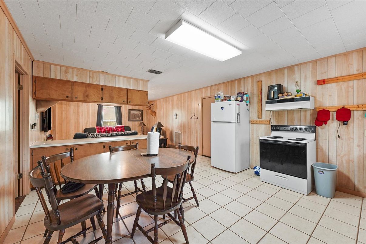 Dining room, Interior, Kitchen, Wooden Walls