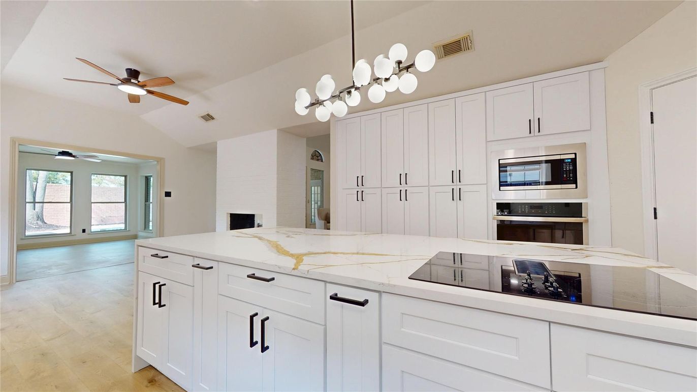 Interior, Kitchen, Wood Texture Flooring