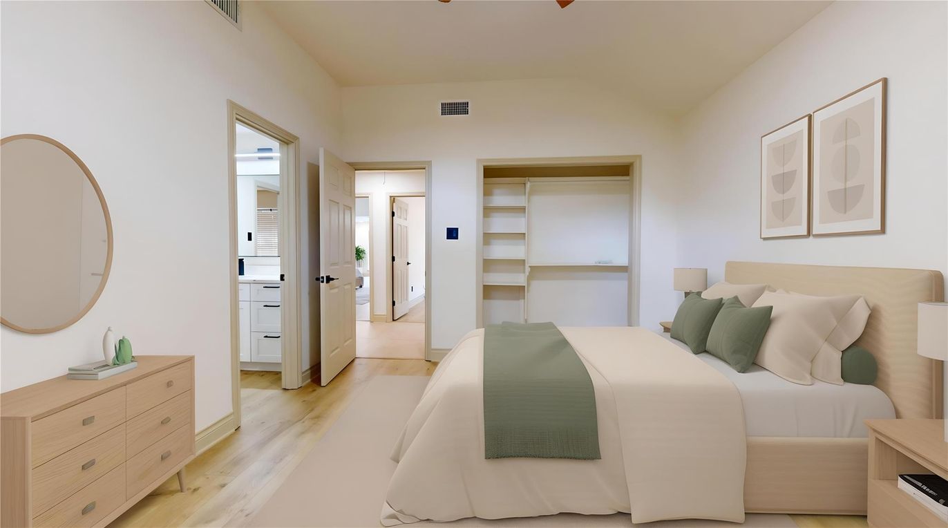 Bedroom, Interior, Wood Texture Flooring