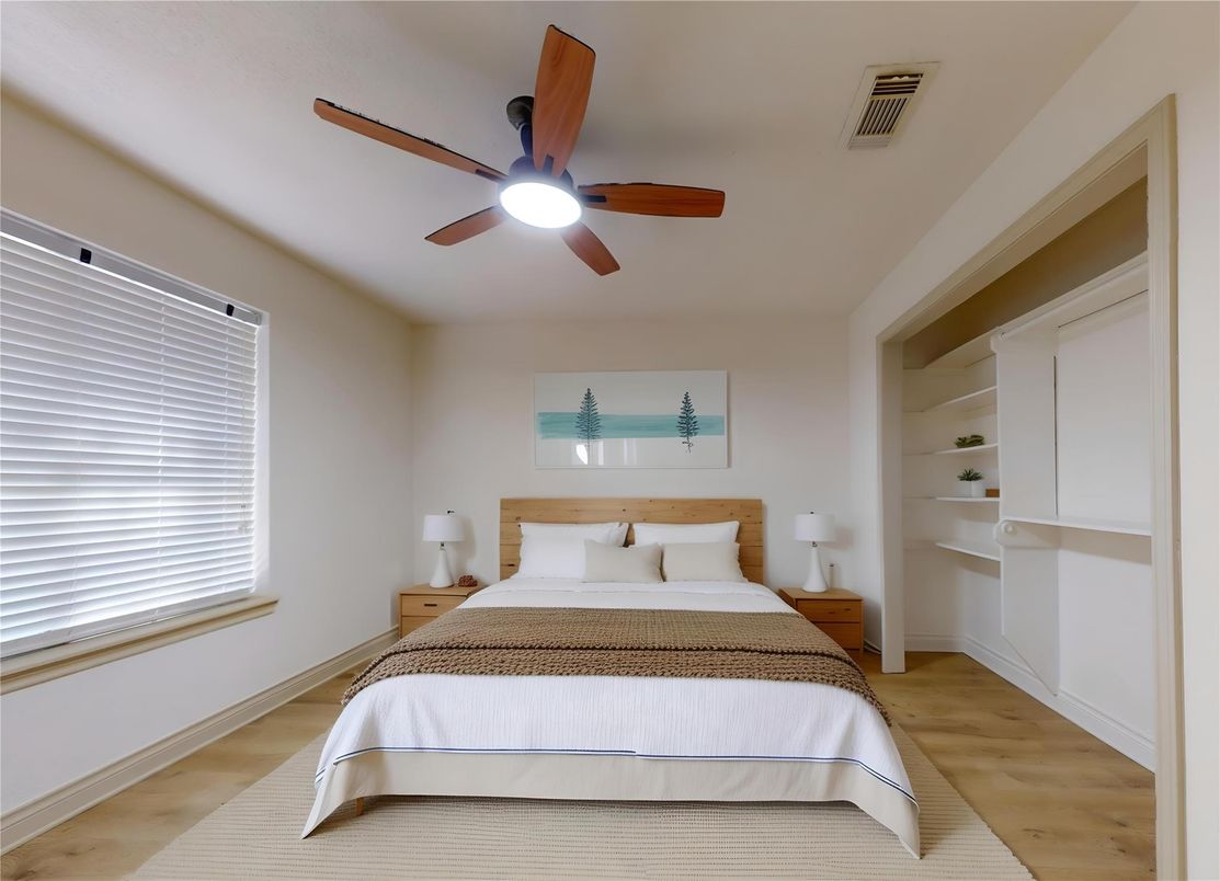 Bedroom, Interior, Wood Texture Flooring