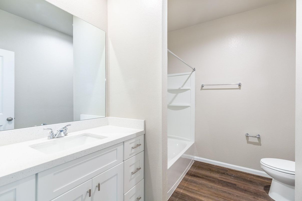 Bathroom, Interior, Wood Texture Flooring