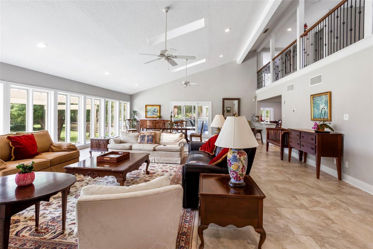 Interior, Living room, Recessed Lighting