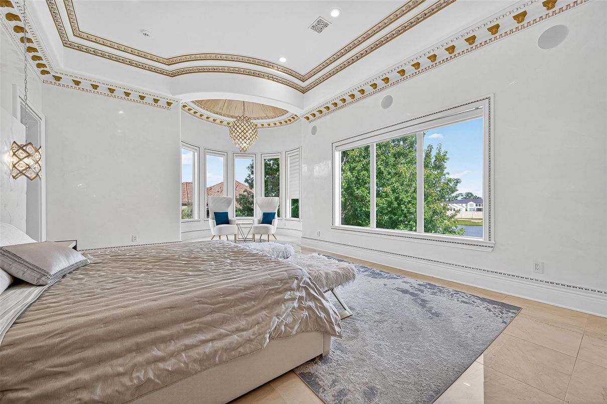 Bedroom, Interior, Recessed Lighting