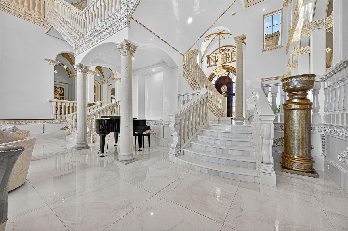 Interior, Marble, Piano, Recessed Lighting