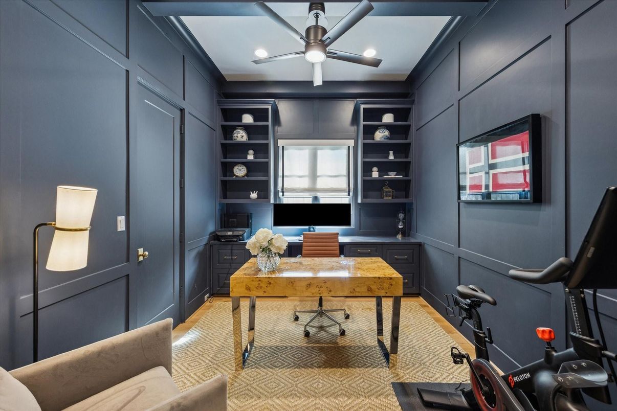 Home Office, Interior, Recessed Lighting