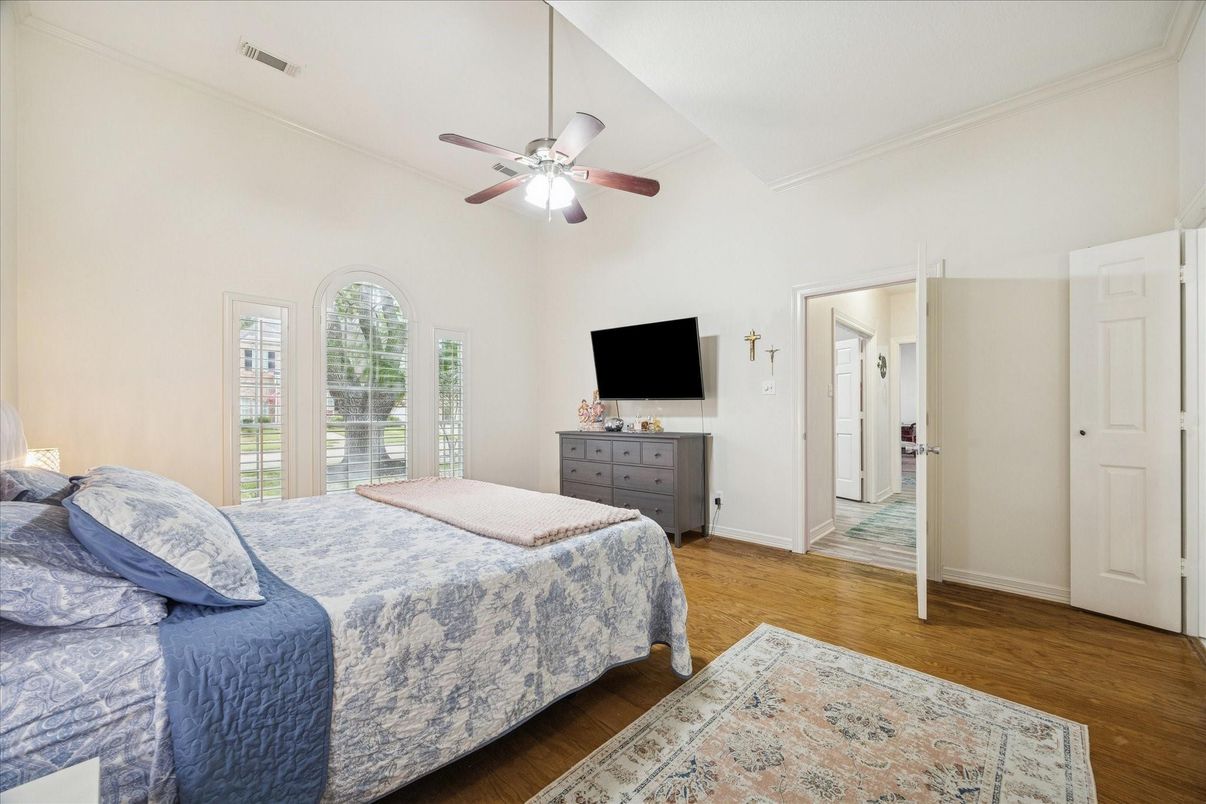 Bedroom, Interior, Wood Texture Flooring