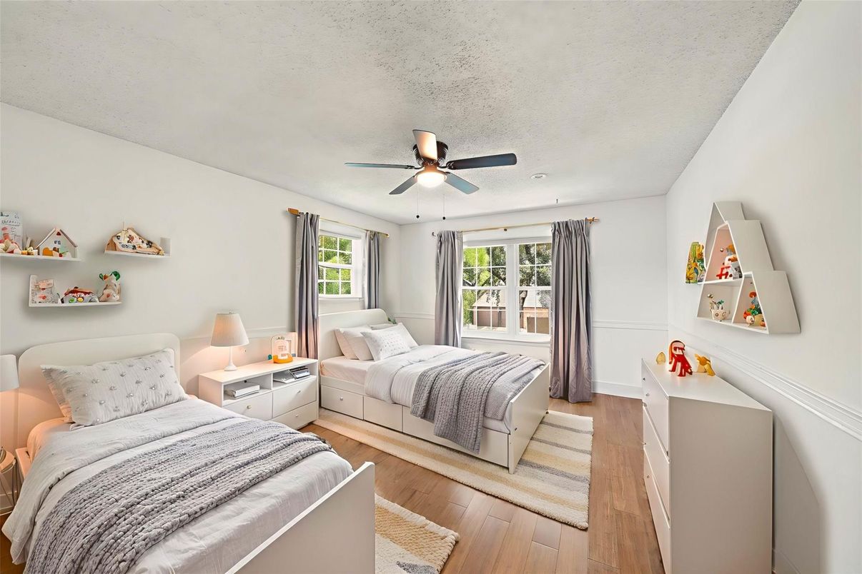Bedroom, Interior, Wood Texture Flooring