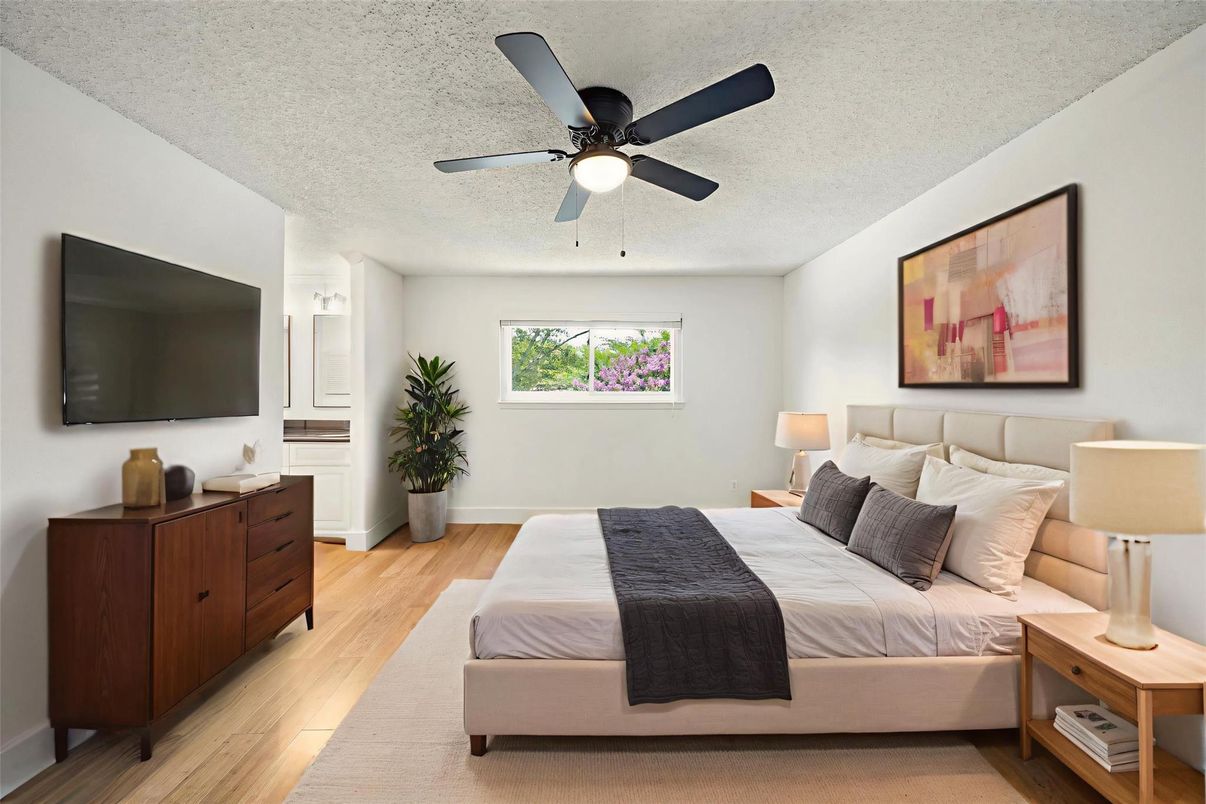 Bedroom, Interior, Wood Texture Flooring