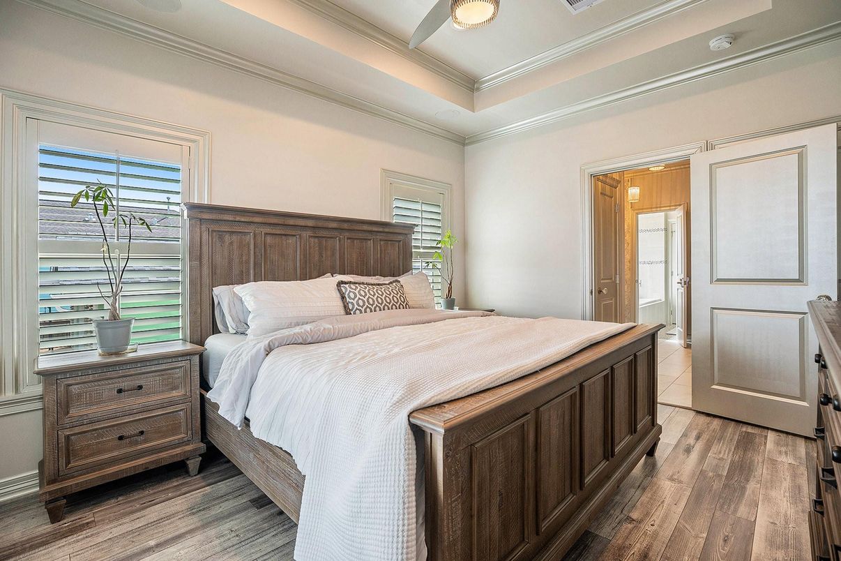 Bedroom, Interior, Wood Texture Flooring