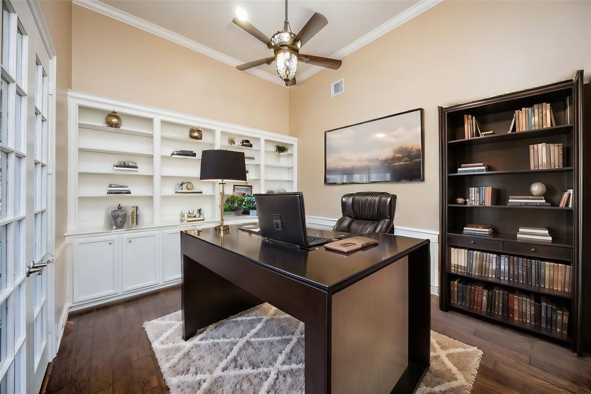 Home Office, Interior, Wood Texture Flooring