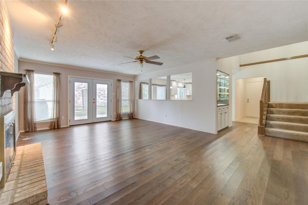 Empty room, Interior, Wood Texture Flooring