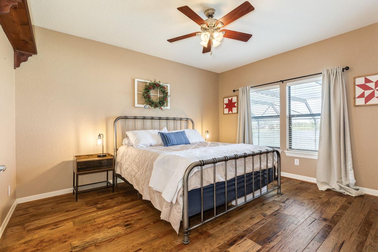 Bedroom, Interior, Wood Texture Flooring