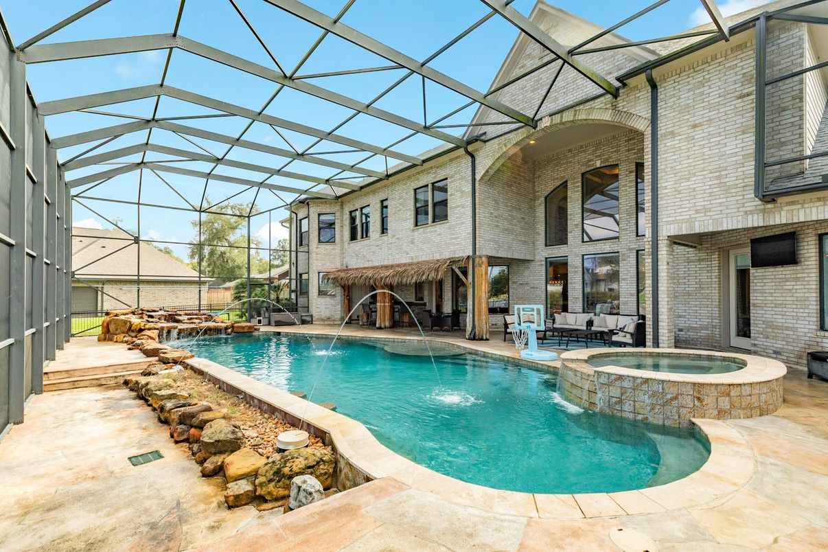 Glass Ceilings, Interior, Pool, Stone Walls, Sun Room