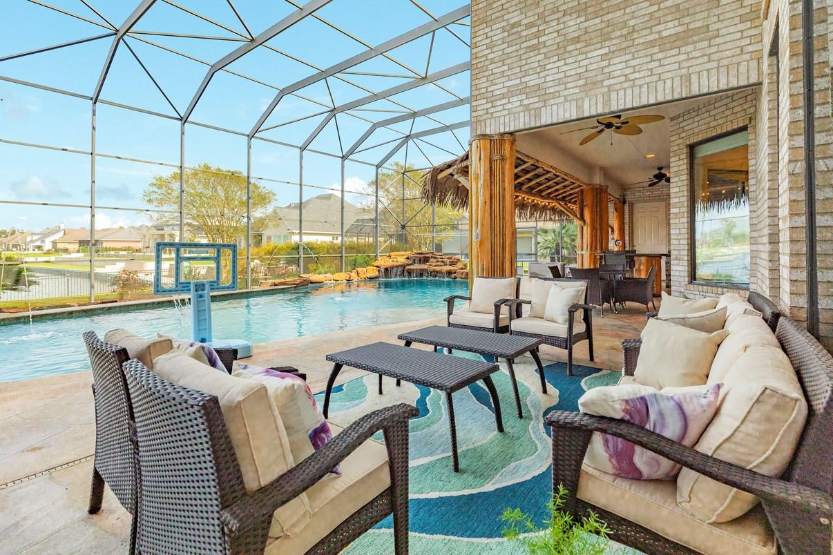 Glass Ceilings, Interior, Pool, Stone Walls, Sun Room