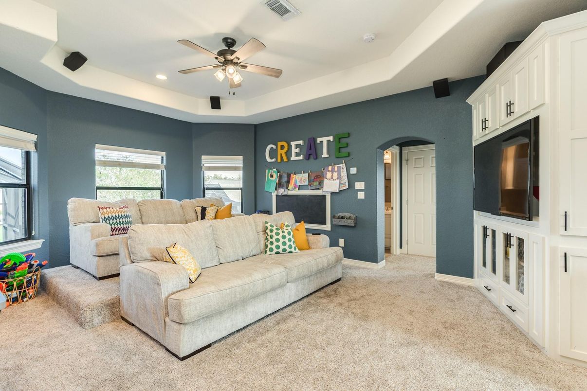 Interior, Living room, Recessed Lighting