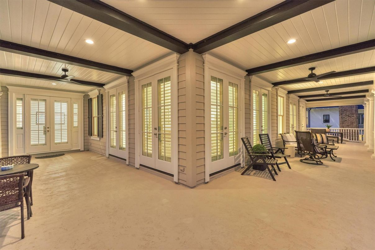 Interior, Recessed Lighting, Wooden Beams