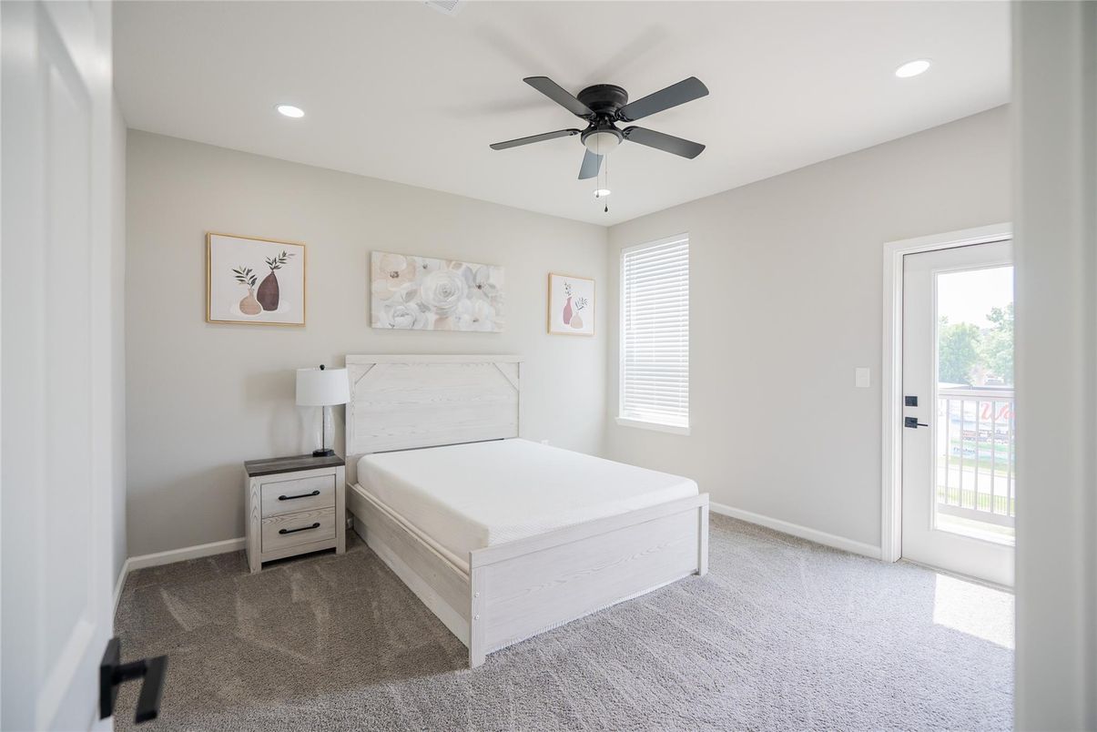 Bedroom, Interior, Recessed Lighting