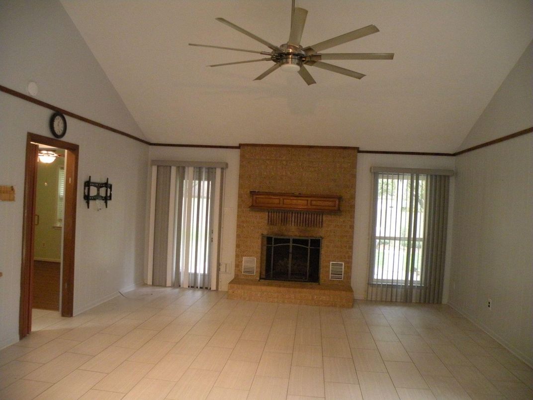 Empty room, Fireplace, Interior