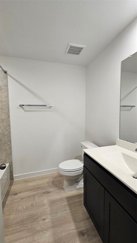 Bathroom, Interior, Wood Texture Flooring