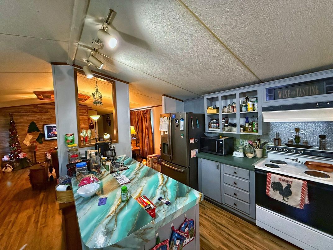 Interior, Kitchen, Wood Texture Flooring