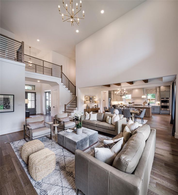 Dining room, Interior, Kitchen, Living room, Pendant Lights, Recessed Lighting, Wood Texture Flooring