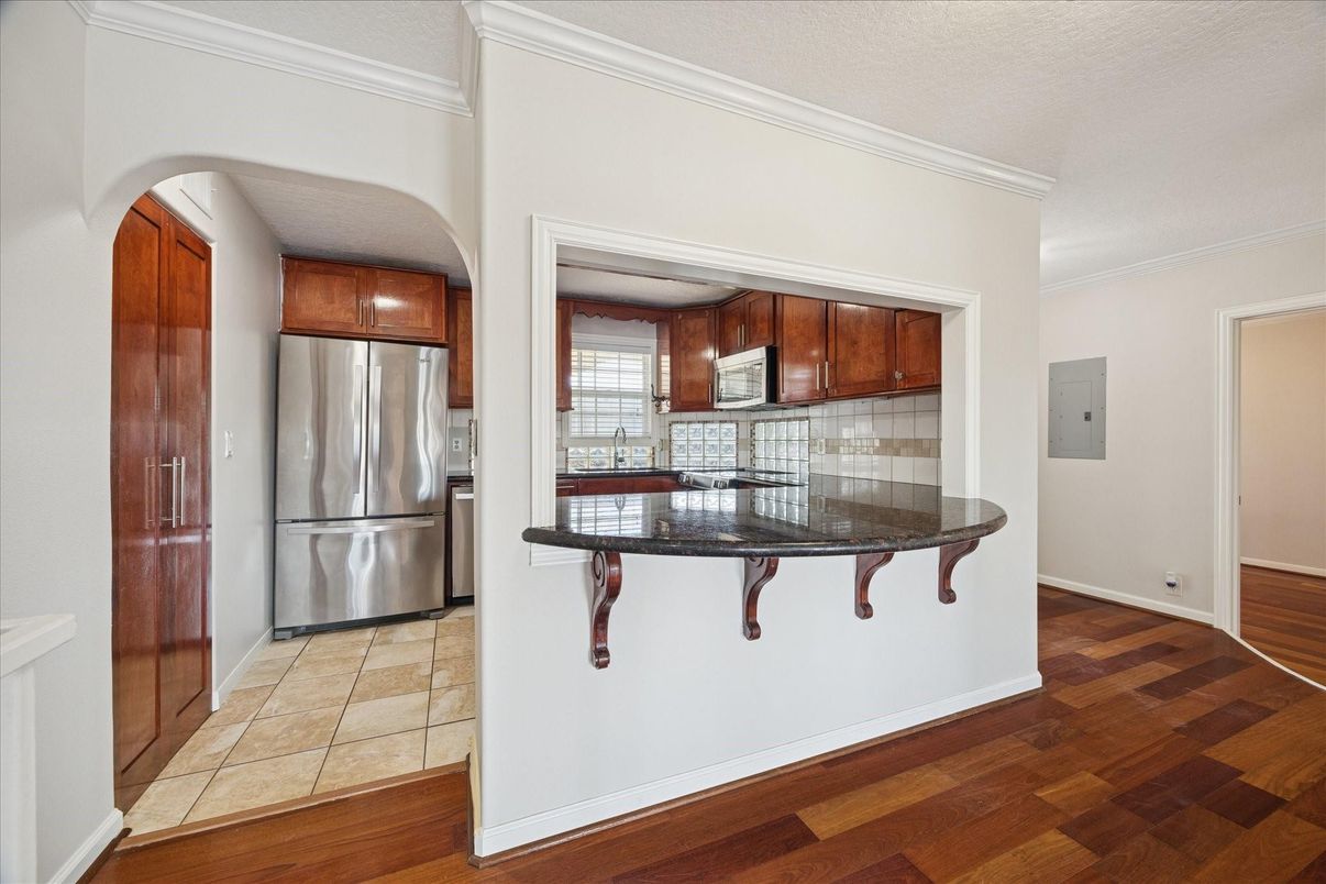 Interior, Kitchen, Wood Texture Flooring