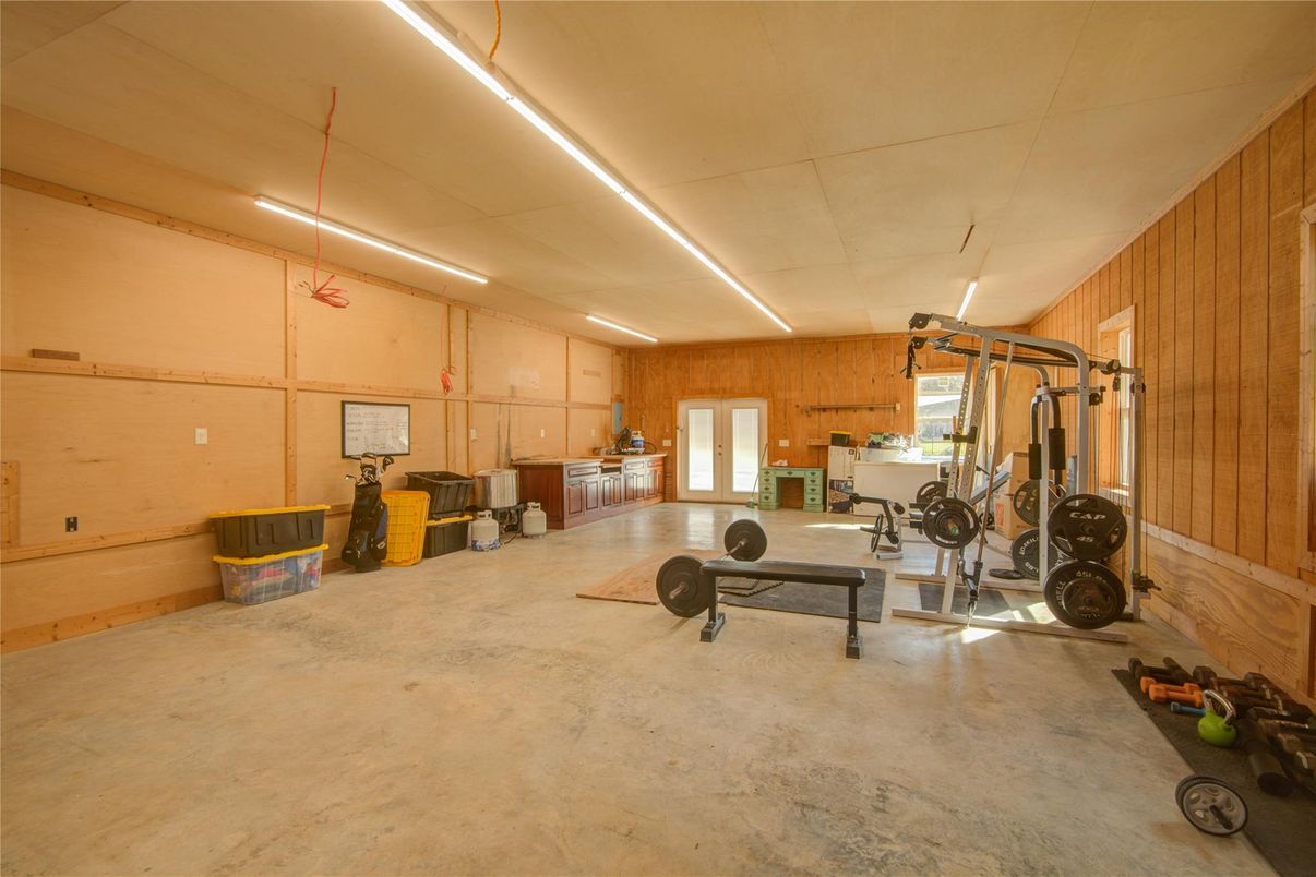 Fitness Equipment, Interior, Recessed Lighting, Wooden Walls