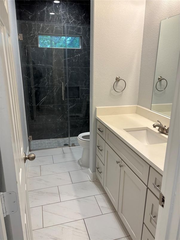 Bathroom, Glass Shower, Interior, Marble, Marble Walls