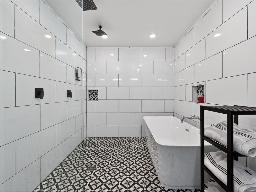 Bathroom, Free Standing Baths, Interior, Recessed Lighting