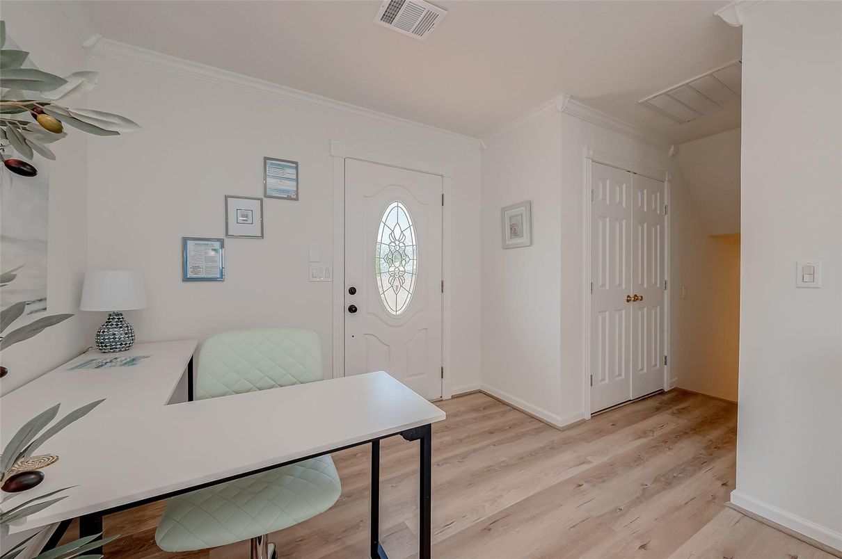 Home Office, Interior, Wood Texture Flooring