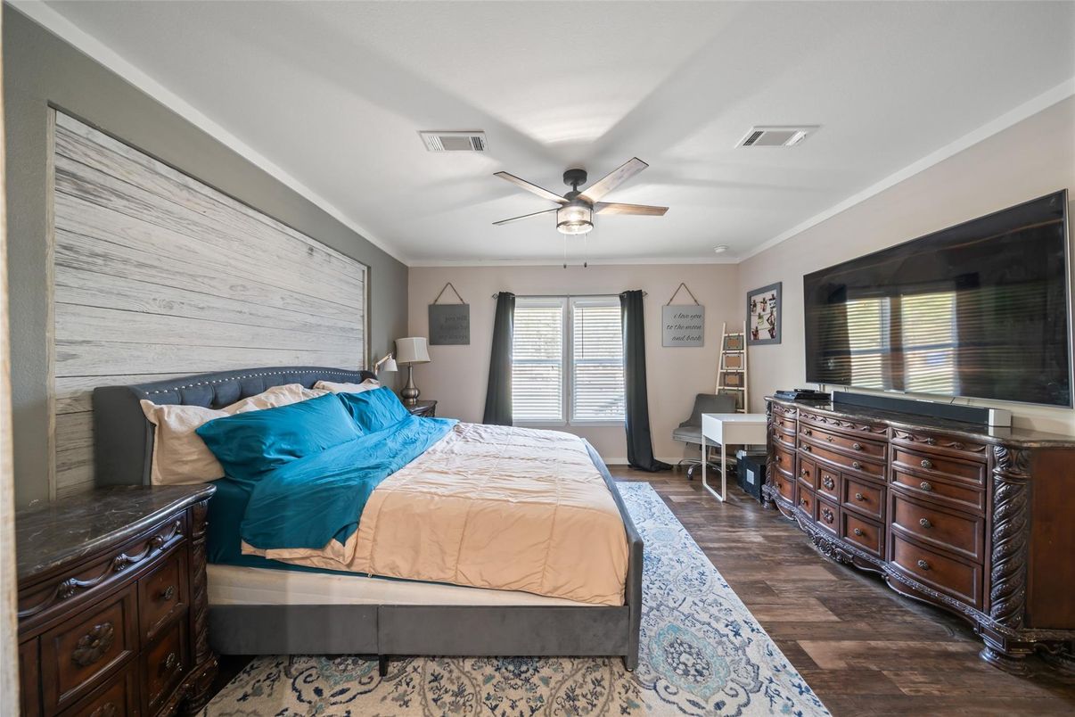 Bedroom, Interior, Wood Texture Flooring