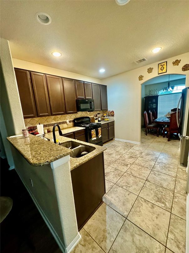 Dining room, Interior, Kitchen, Recessed Lighting