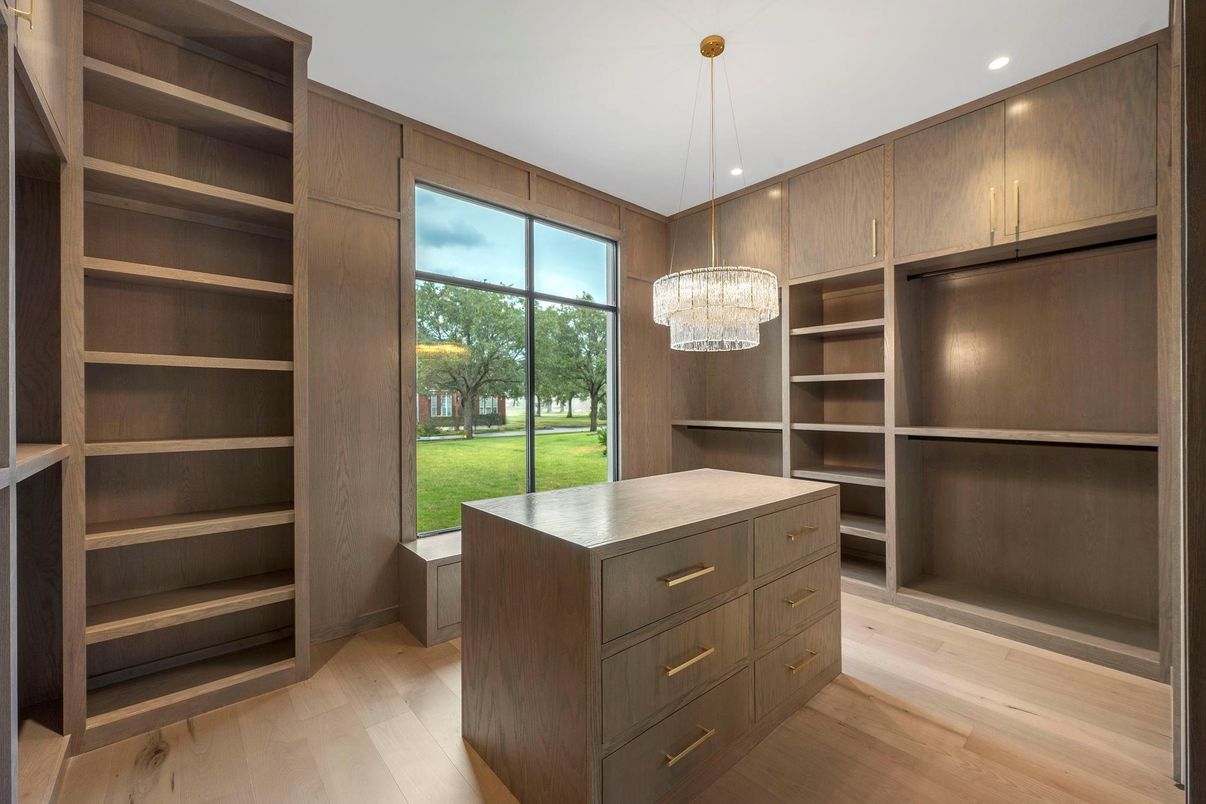 Chandelier, Interior, Recessed Lighting, Wood Texture Flooring, Wooden Walls