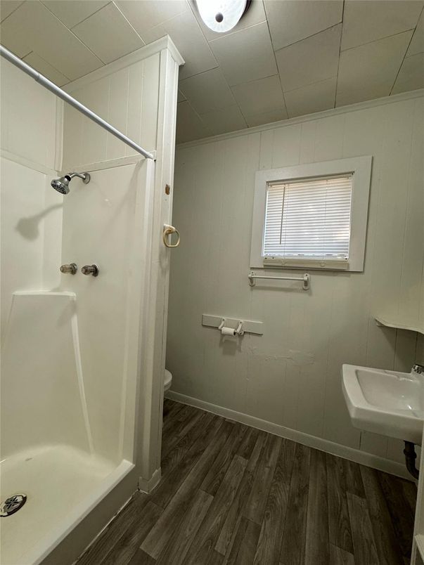 Bathroom, Interior, Wood Texture Flooring