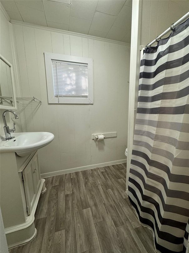 Bathroom, Interior, Wood Texture Flooring