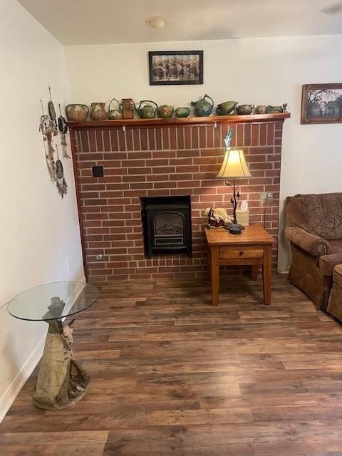 Fireplace, Interior, Stone Walls, Wood Texture Flooring