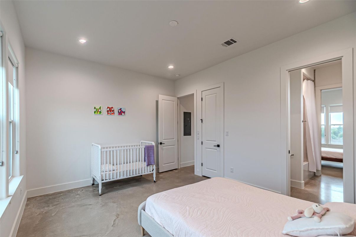 Bedroom, Interior, Recessed Lighting