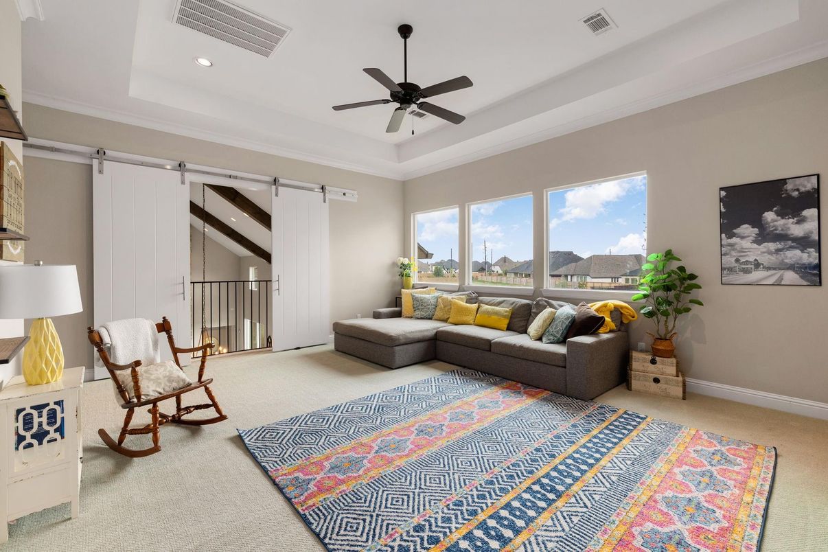 Interior, Living room, Recessed Lighting