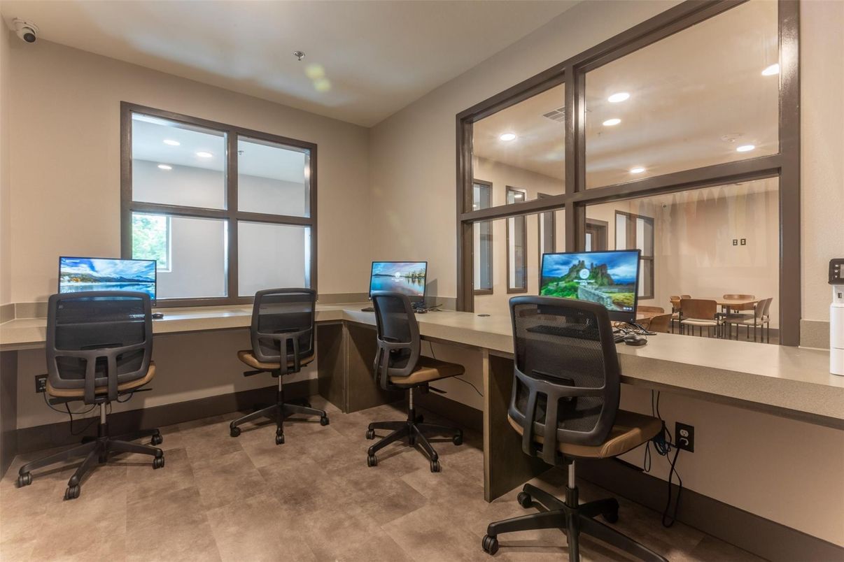 Home Office, Interior, Recessed Lighting