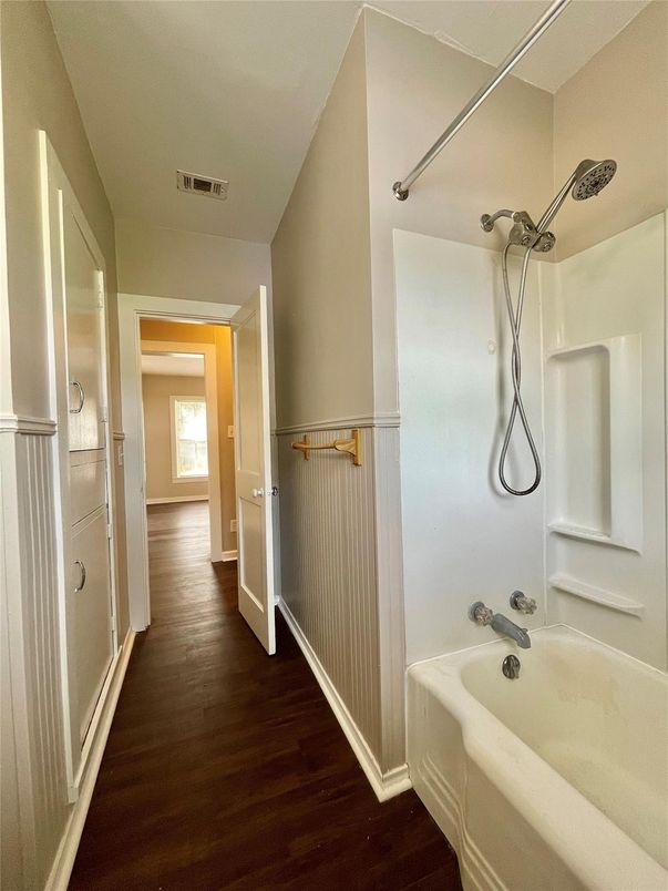 Bathroom, Interior, Wood Texture Flooring