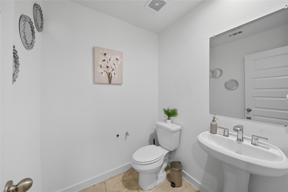 Bathroom, Interior, Wood Texture Flooring