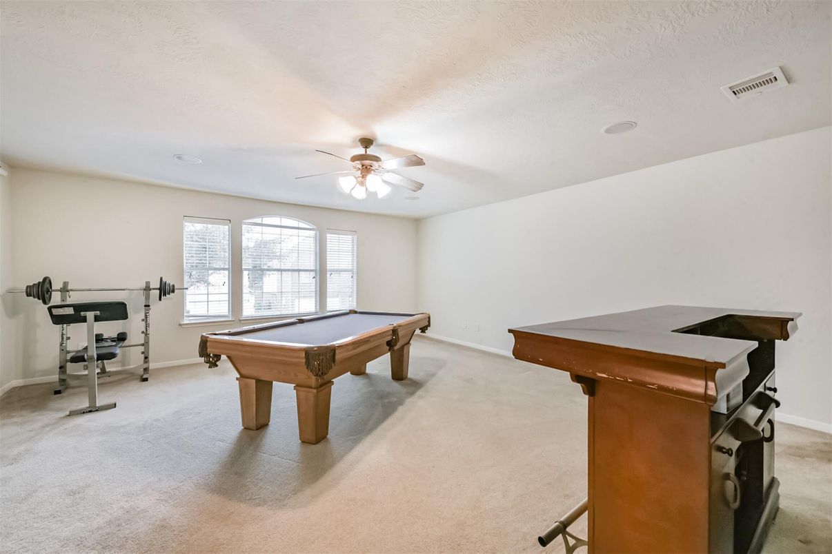 Billiard Table, Fitness Equipment, Game Room, Interior