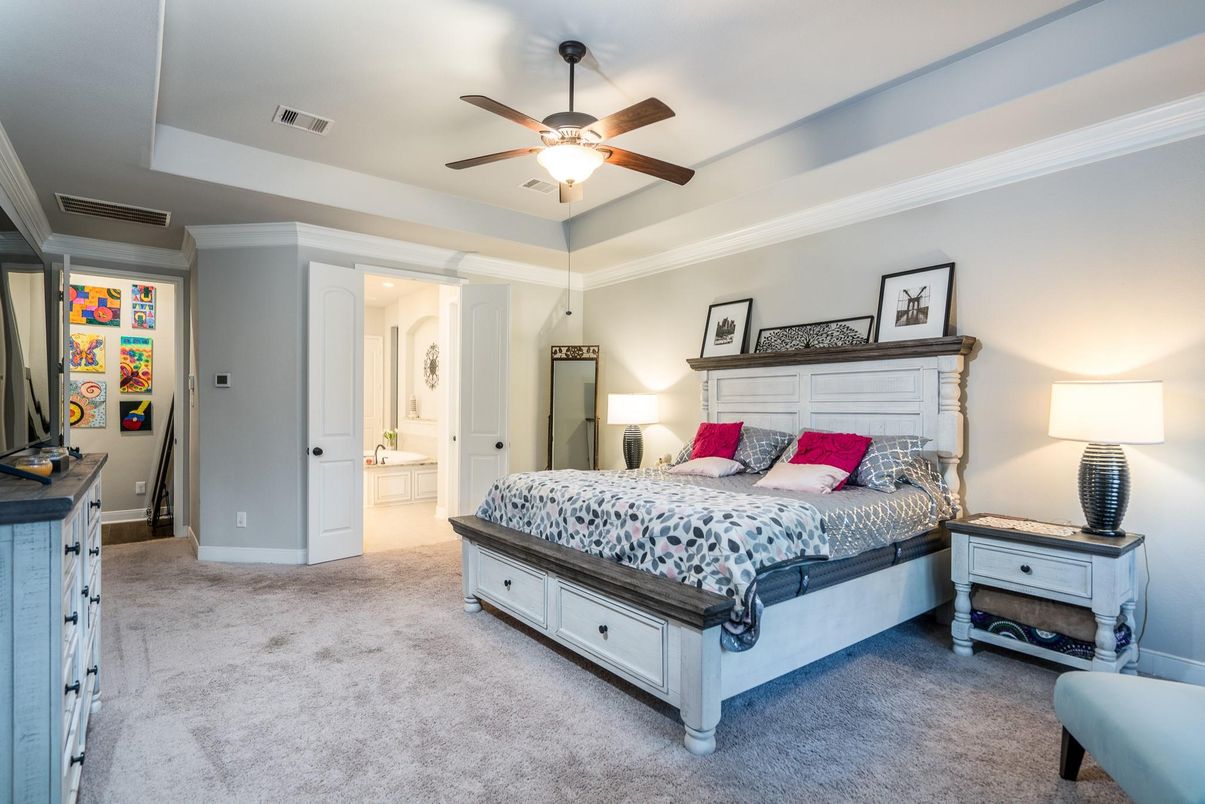 Bedroom, Interior, Recessed Lighting