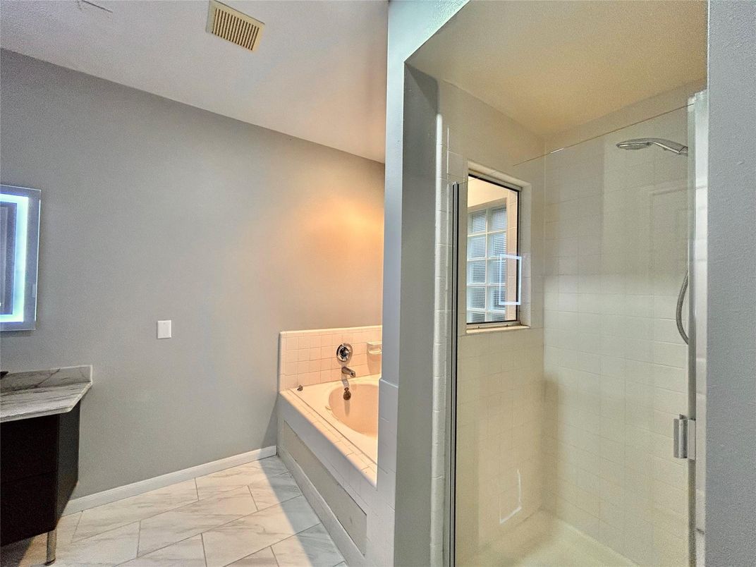 Bathroom, Glass Shower, Interior, Marble