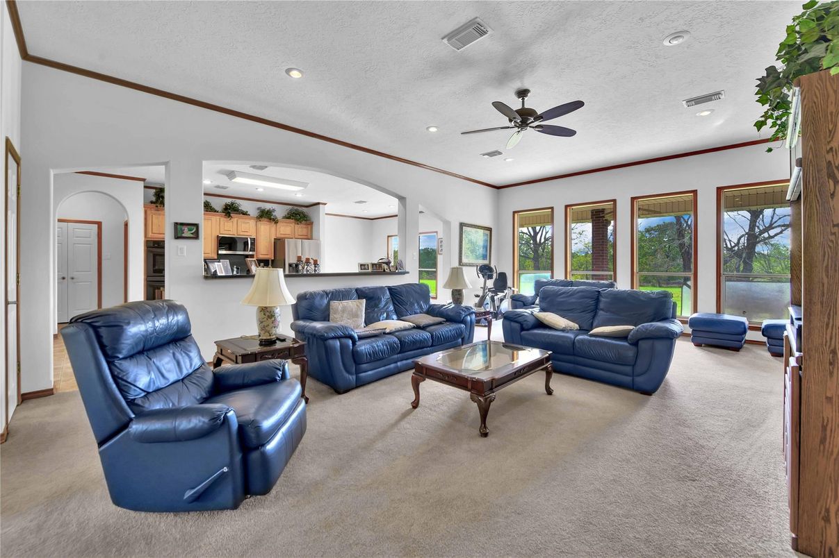 Interior, Kitchen, Living room, Recessed Lighting