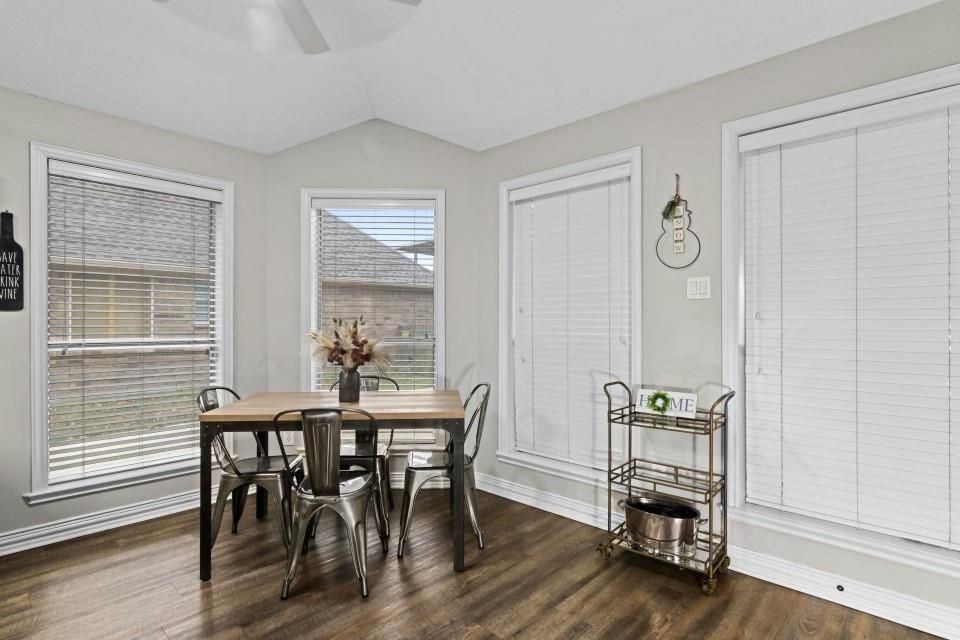Dining room, Interior, Wood Texture Flooring
