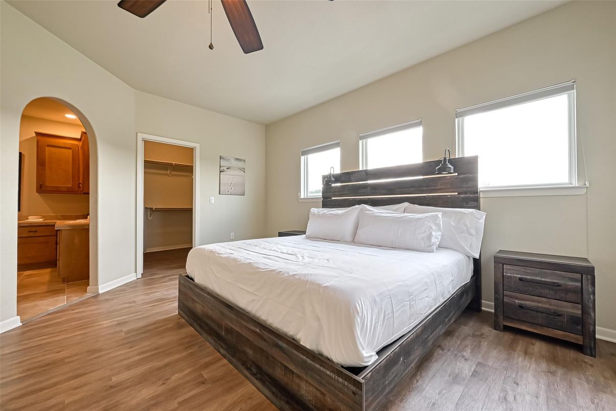 Bedroom, Interior, Wood Texture Flooring