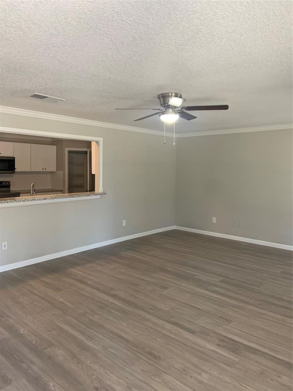 Empty room, Interior, Kitchen, Wood Texture Flooring