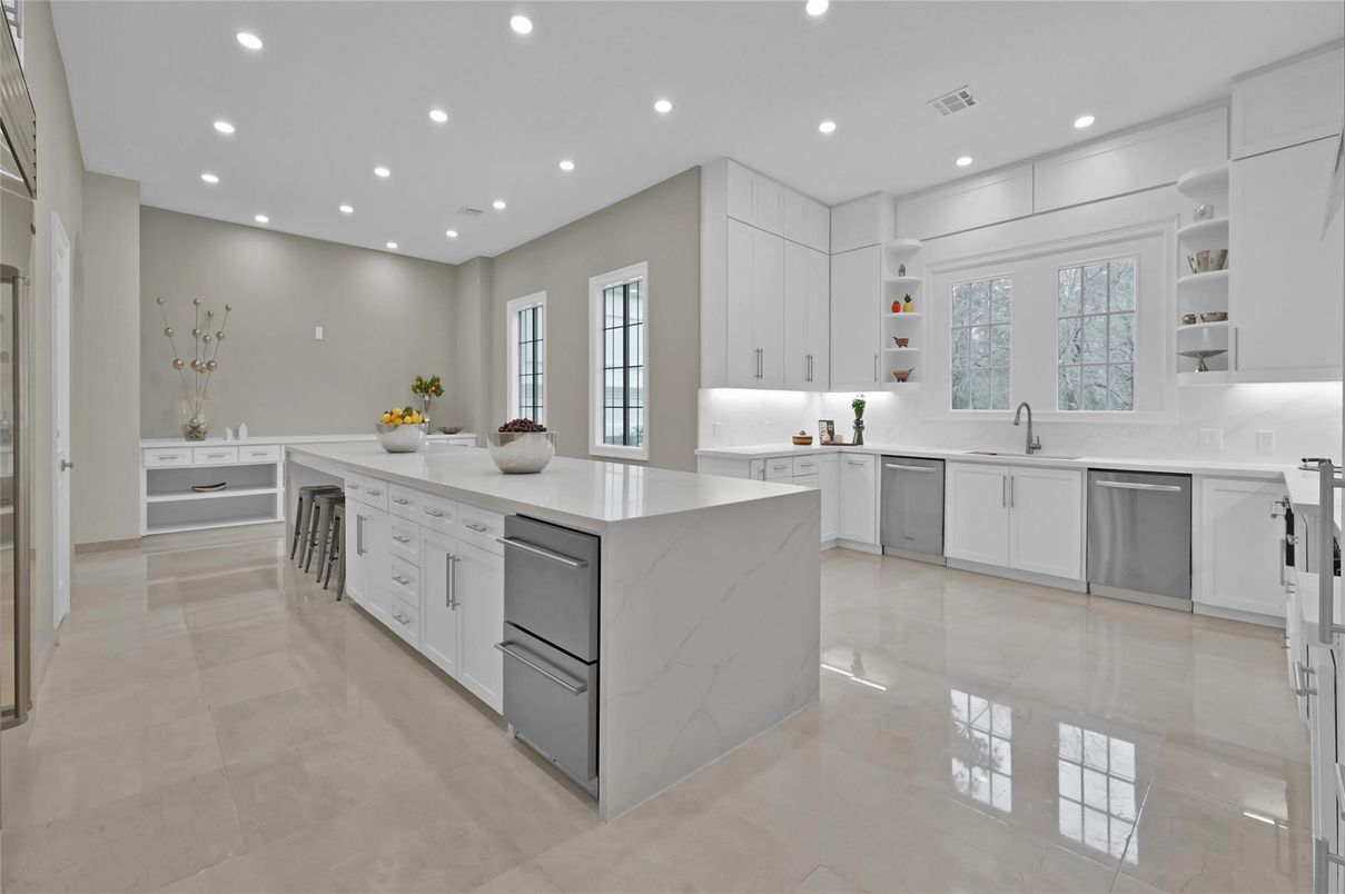 Interior, Kitchen, Recessed Lighting, Stainless Steel Appliances