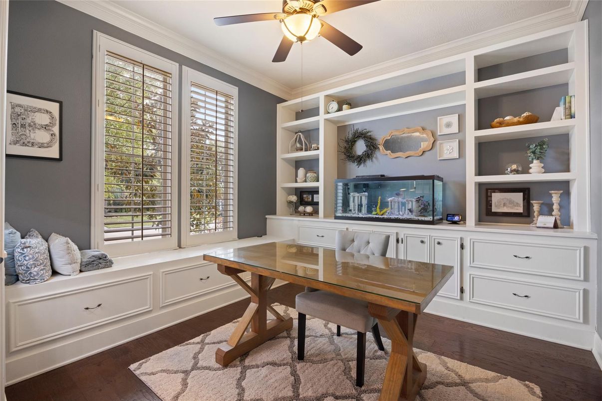 Home Office, Interior, Wood Texture Flooring